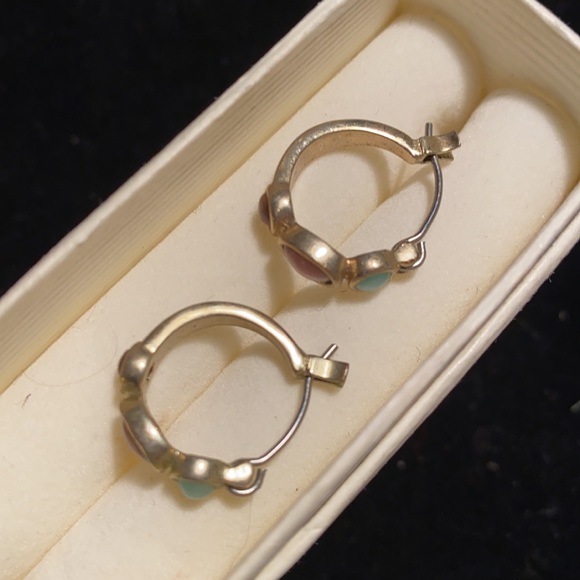 Lia Sophia Small Gold Tone Hoop Earrings - Picture 2 of 6